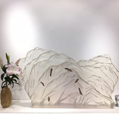 定制大型透明內(nèi)嵌透明樹(shù)脂水晶工藝品家居擺件禮品